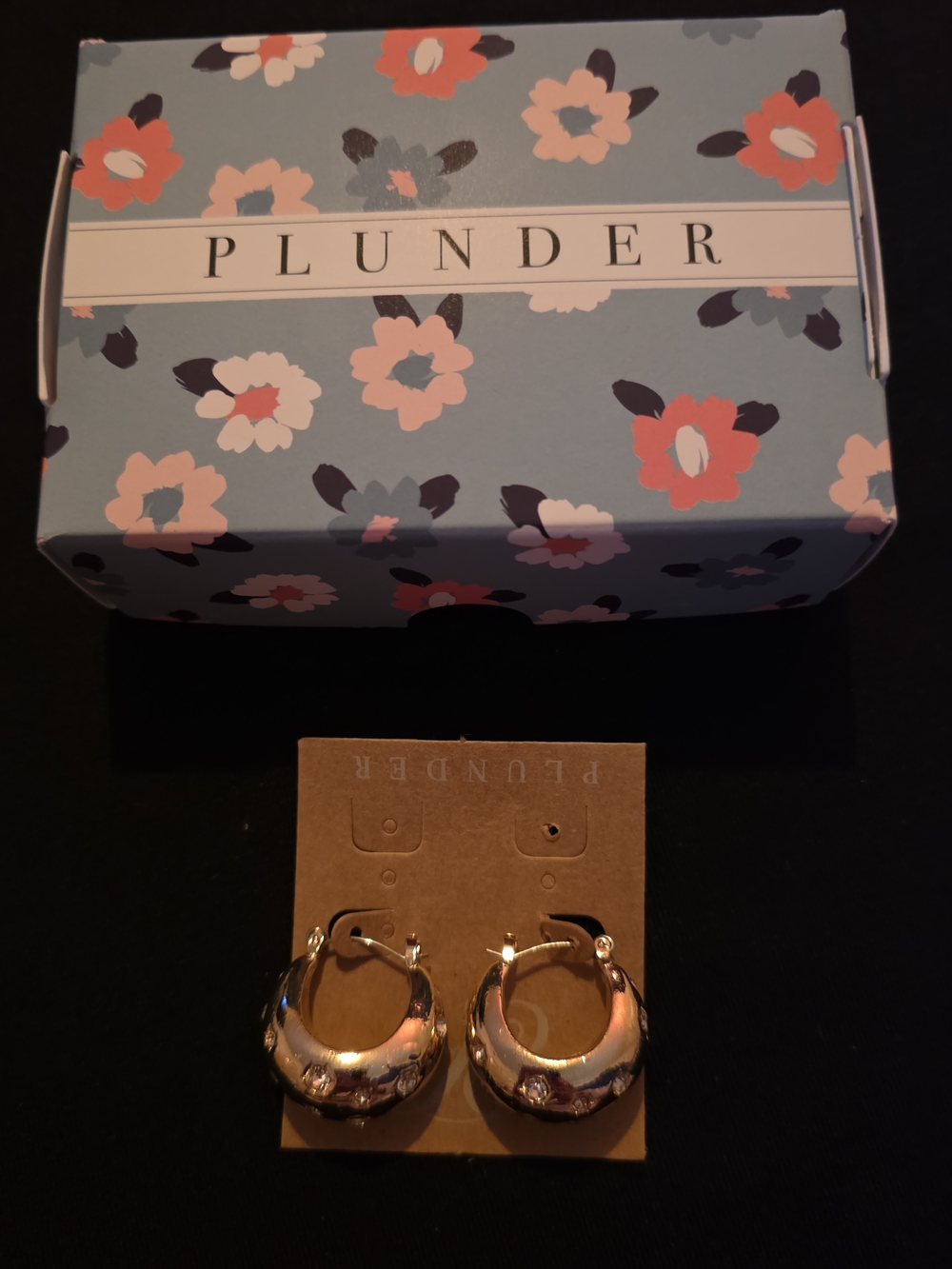 Plunder Gold Chunky Hoop Earrings
